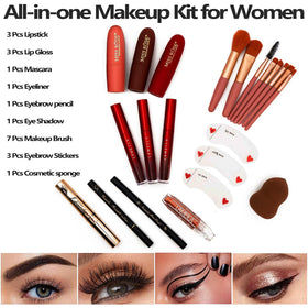 MISS ROSE M makeup brushes and cosmetic sponge from the kit