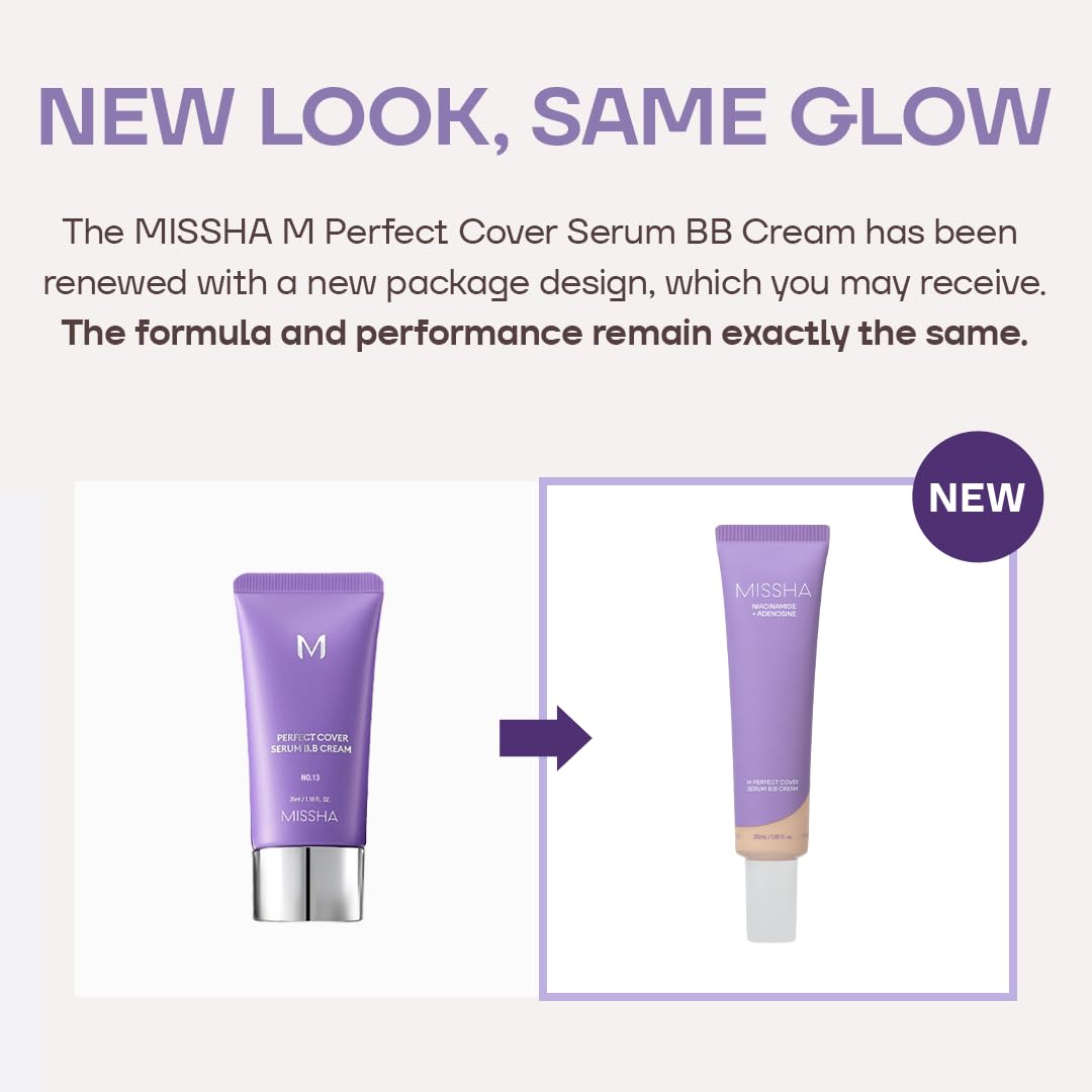 MISSHA M Perfect Cover Serum BB Cream No.23 Natural Beige cap open