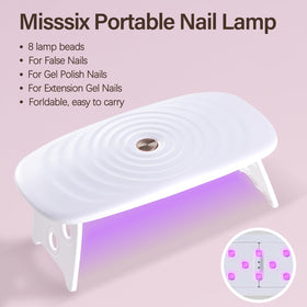 Misssix nail tips kit packaging with clear nail tips and accessories