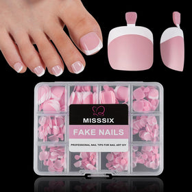 Misssix Press on Toenails Short 216pcs box front view