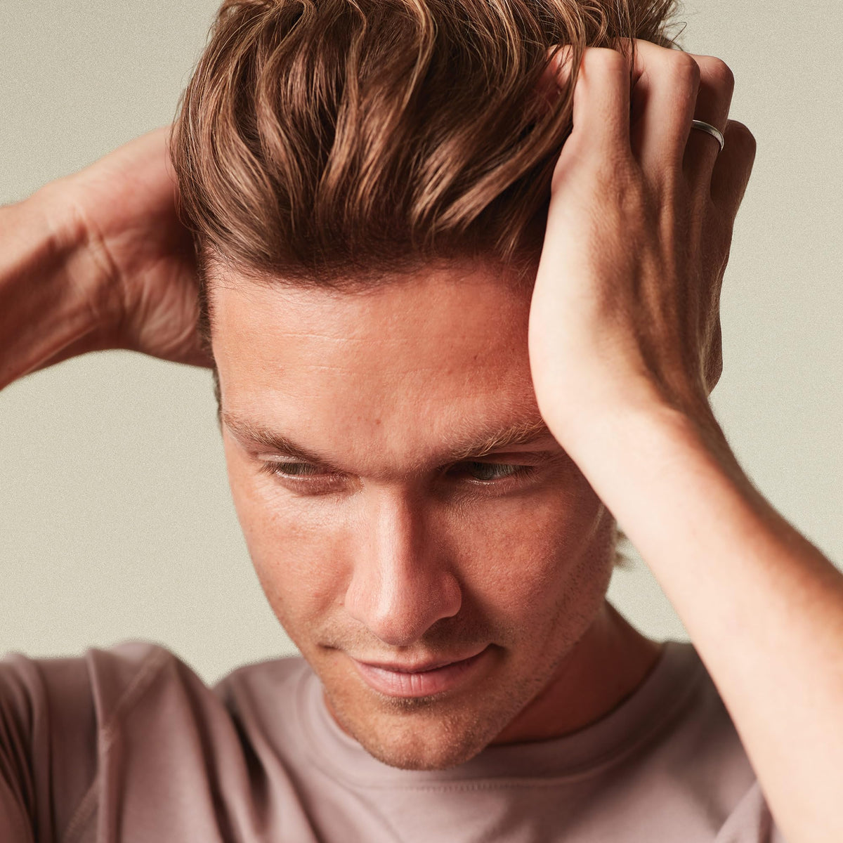 MITCH Clean Cut Styling Cream in use on short hair