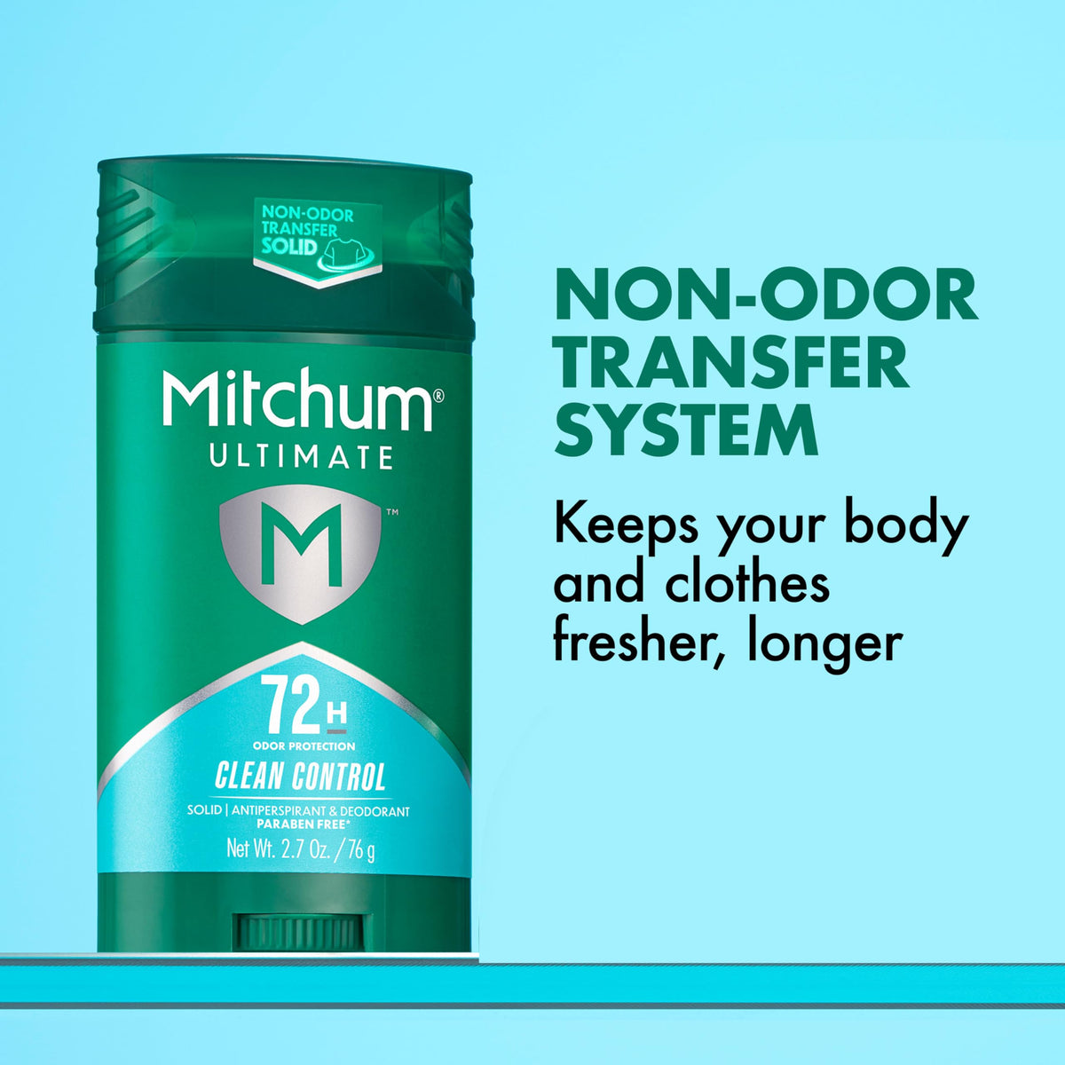 Mitchum 72H Antiperspirant Deodorant side view