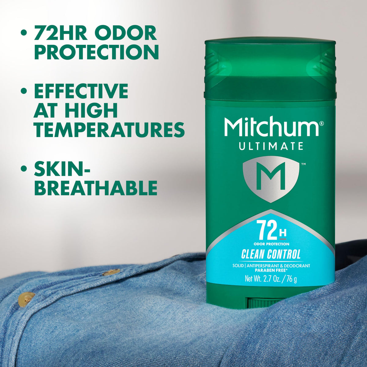 Mitchum 72H Odor Protection Antiperspirant back view
