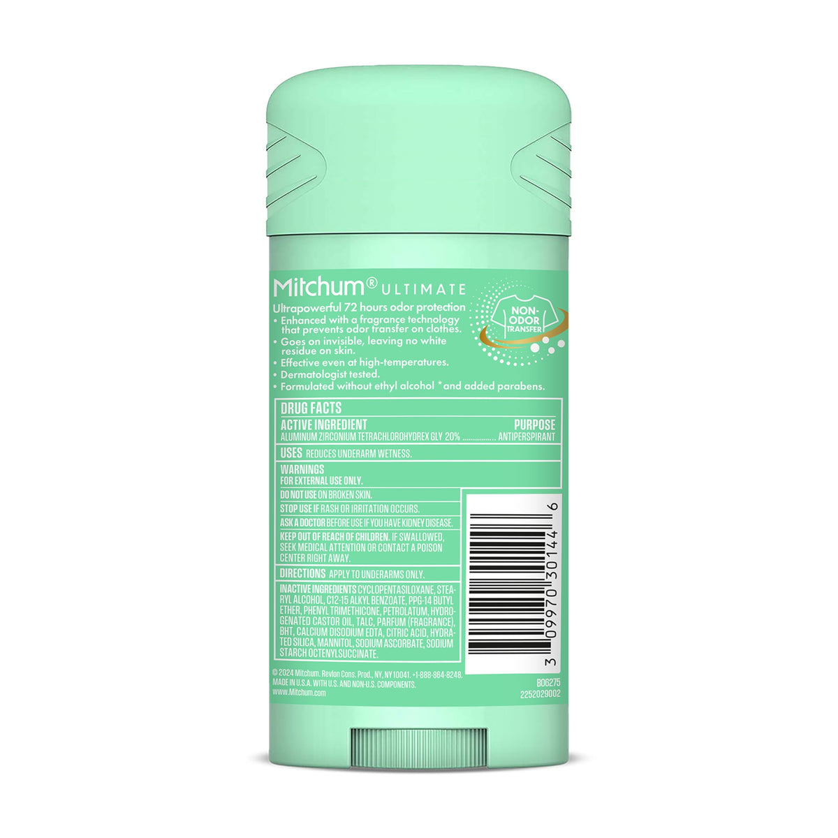 Mitchum Women Antiperspirant Deodorant 72H Protection Floral Citrus close-up
