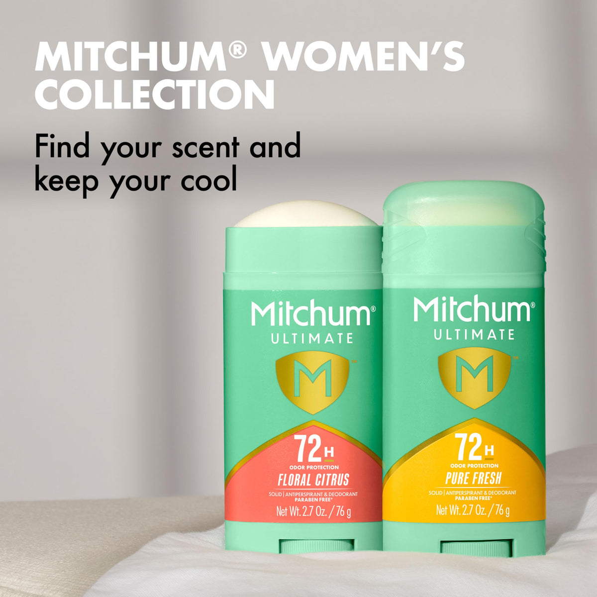 Mitchum Women Antiperspirant Deodorant 72H Protection Floral Citrus ingredients