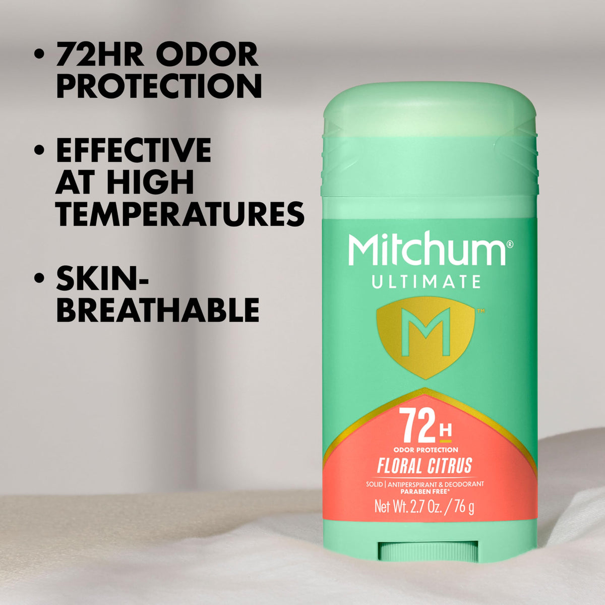 Mitchum Women Antiperspirant Deodorant 72H Protection Floral Citrus packaging