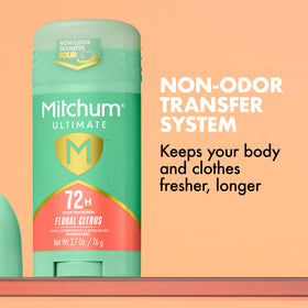Mitchum Women Antiperspirant Deodorant 72H Protection Floral Citrus side view