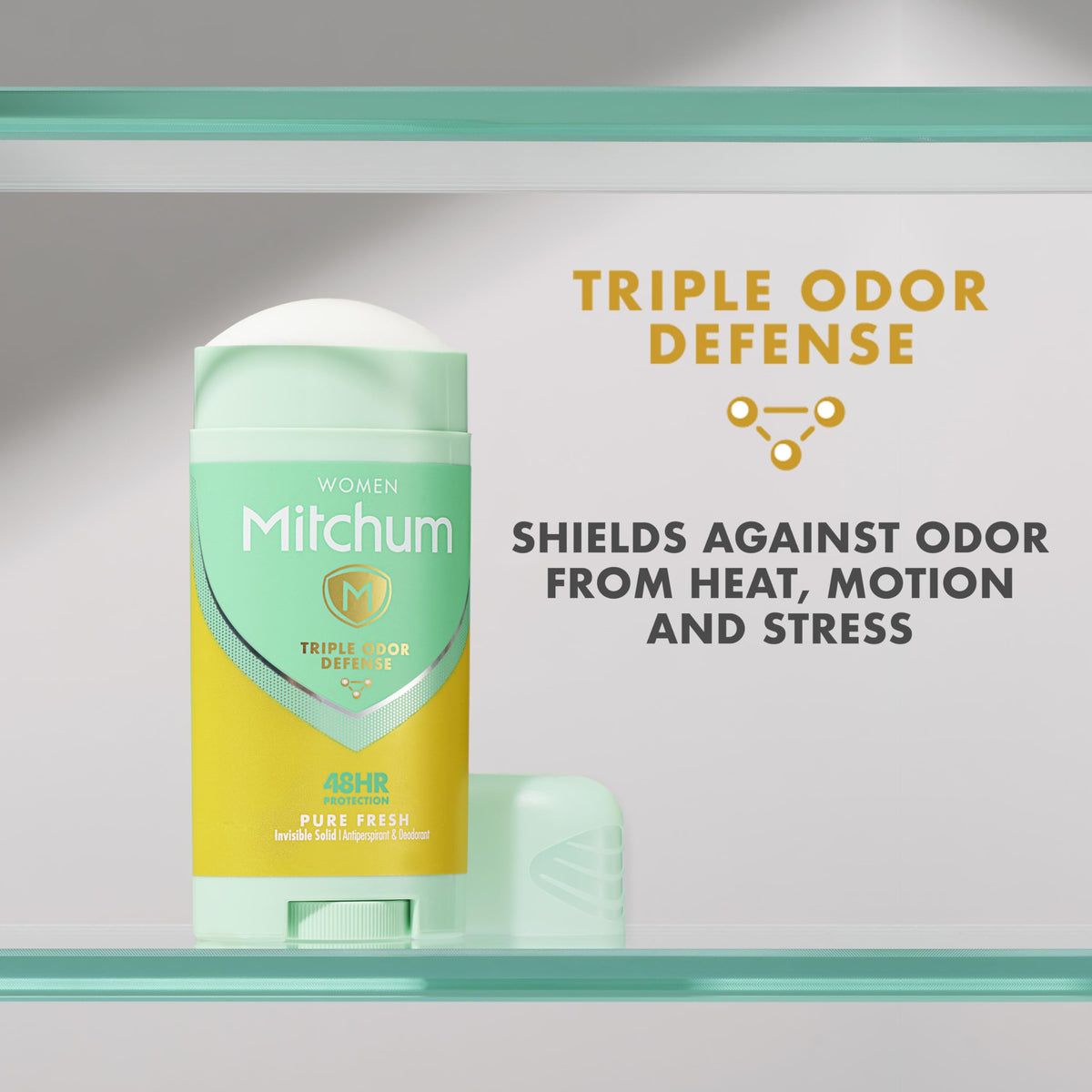 Mitchum Women Antiperspirant Deodorant Pure Fresh texture