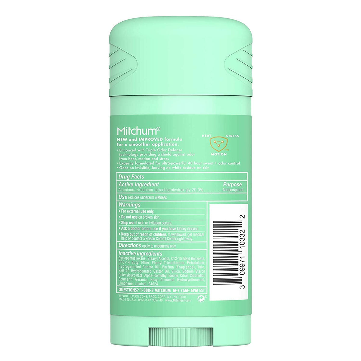 Mitchum Women Antiperspirant packaging side view