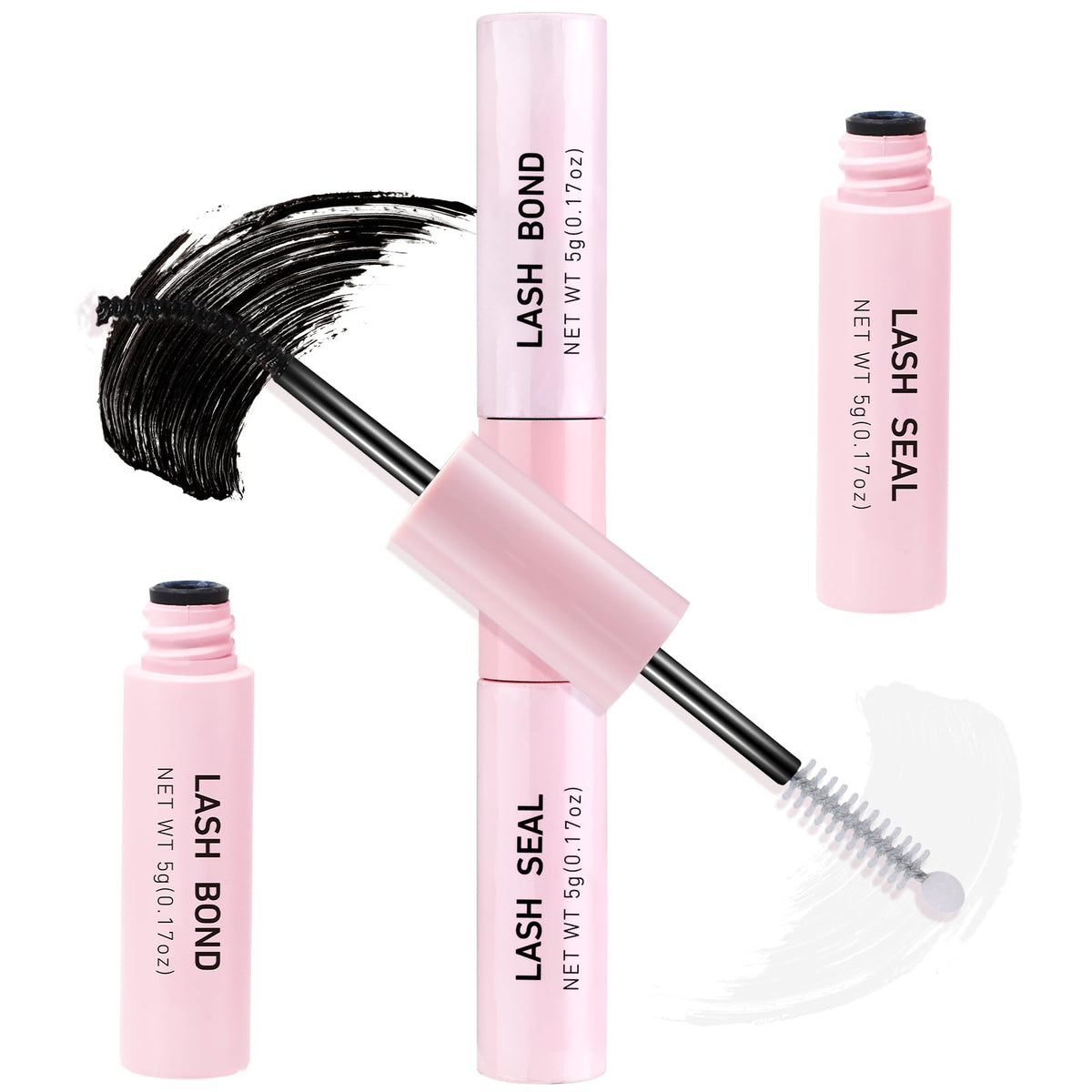 Miuffue Eyelash Glue 18g front view with spiral brush