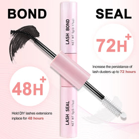 Miuffue Eyelash Glue 18g with lash clusters and seal