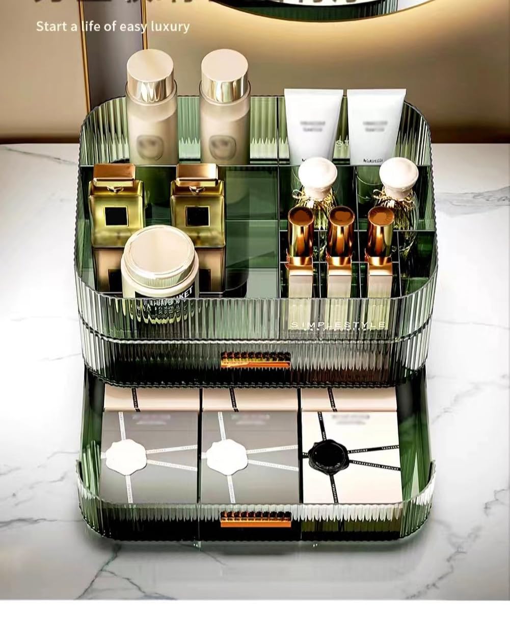 MIUOPUR Makeup Organizer in a stylish bathroom setup