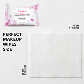 mivida Makeup Remover Wipes close-up of ingredients