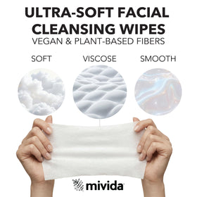 mivida Makeup Remover Wipes in a gym bag setting