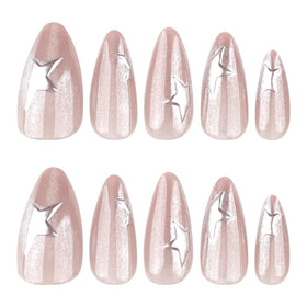 Mivota press on nails kit with 24 pieces and nail glue