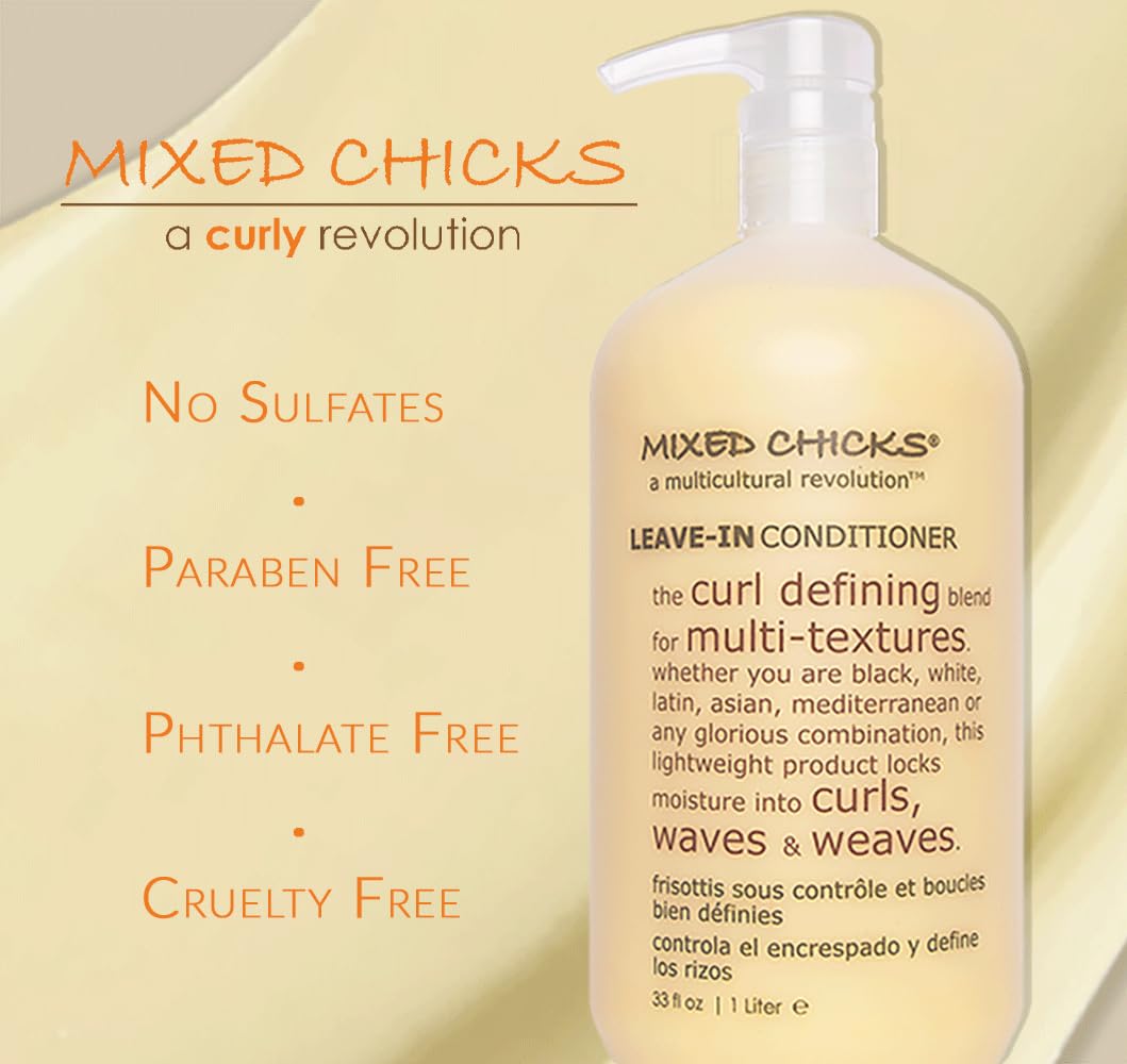 Mixed Chicks Curl Defining Leave-In Conditioner 33 fl. oz. with ingredients