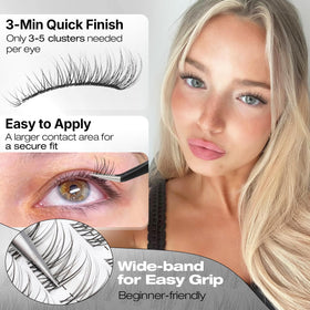 Mixed lengths of Yawamica lash clusters displayed