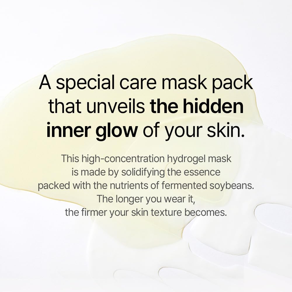 mixsoon Bean Collagen Hydrogel Mask lifestyle scene with user