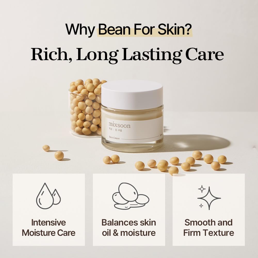 mixsoon Bean Cream 50ml application on skin