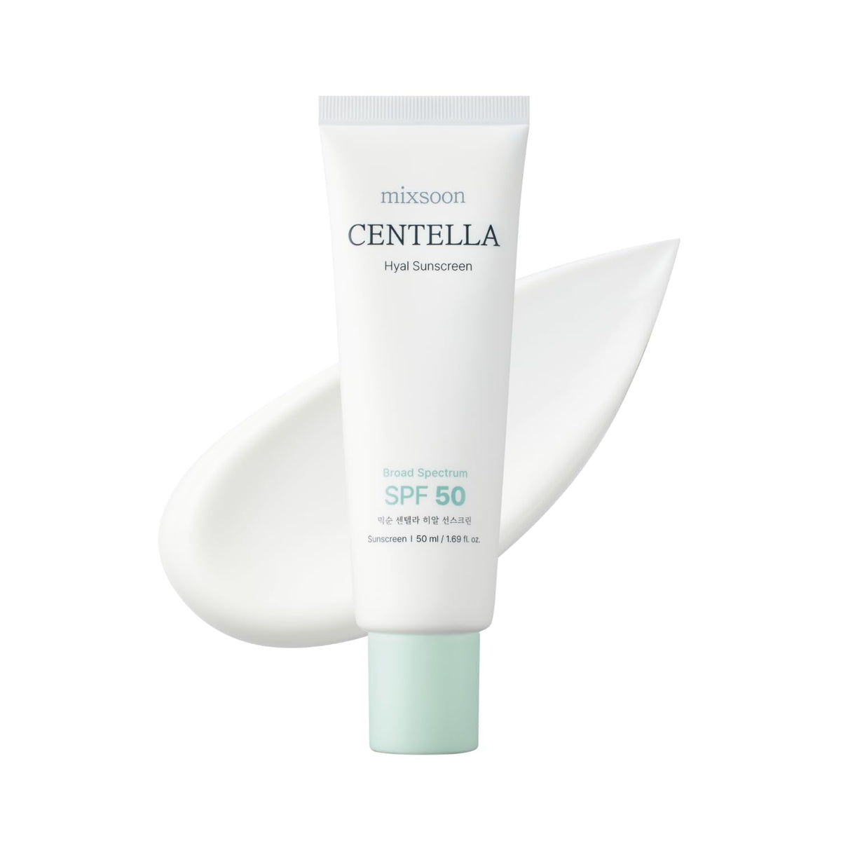 mixsoon Centella Hyal Sunscreen 50ml front view with packaging