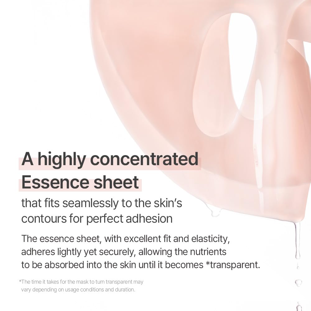 mixsoon Collagen Hydrogel Face Mask texture on skin