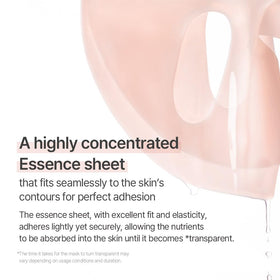 mixsoon Collagen Hydrogel Face Mask texture on skin