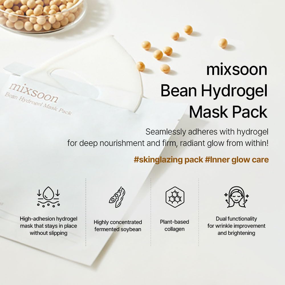 mixsoon Hydrogel Collagen Mask close-up of the sheet