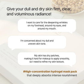 mixsoon Hydrogel Collagen Mask ingredients list on packaging