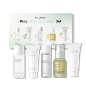 mixsoon Pure Glow Essentials Set showing the 5 products in the kit