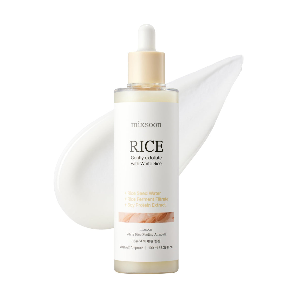mixsoon White Rice Peeling Ampoule 100ml front view