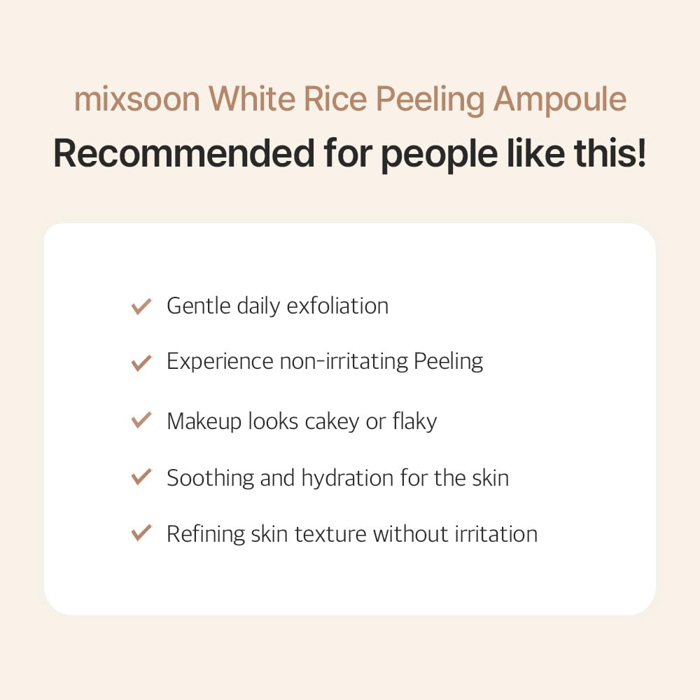 mixsoon White Rice Peeling Ampoule 100ml lifestyle scene
