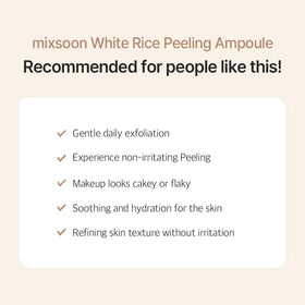 mixsoon White Rice Peeling Ampoule 100ml lifestyle scene