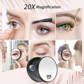 MIYADIVA 20X Magnifying Mirror in a handbag for travel