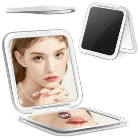 MIYADIVA Compact Mirror front view with 30X magnification