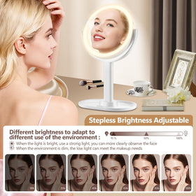 MIYADIVA Makeup Mirror close-up of 30X magnifying side