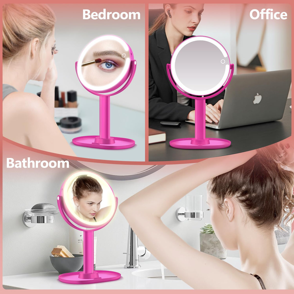 MIYADIVA Makeup Mirror close-up of touch controls