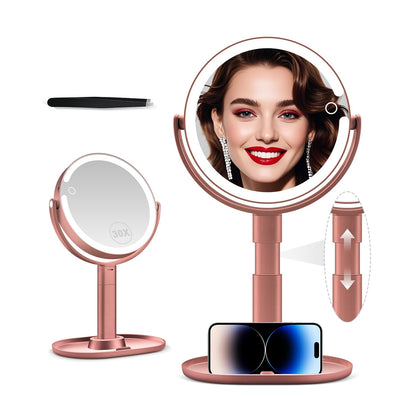 MIYADIVA Makeup Mirror front view with lights