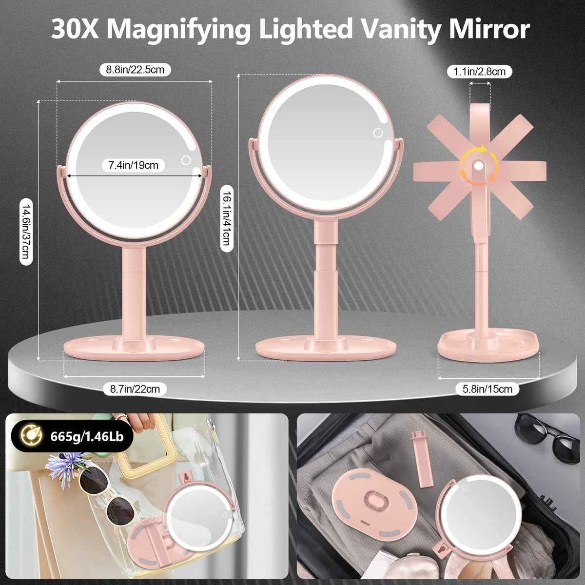 MIYADIVA Makeup Mirror packaging