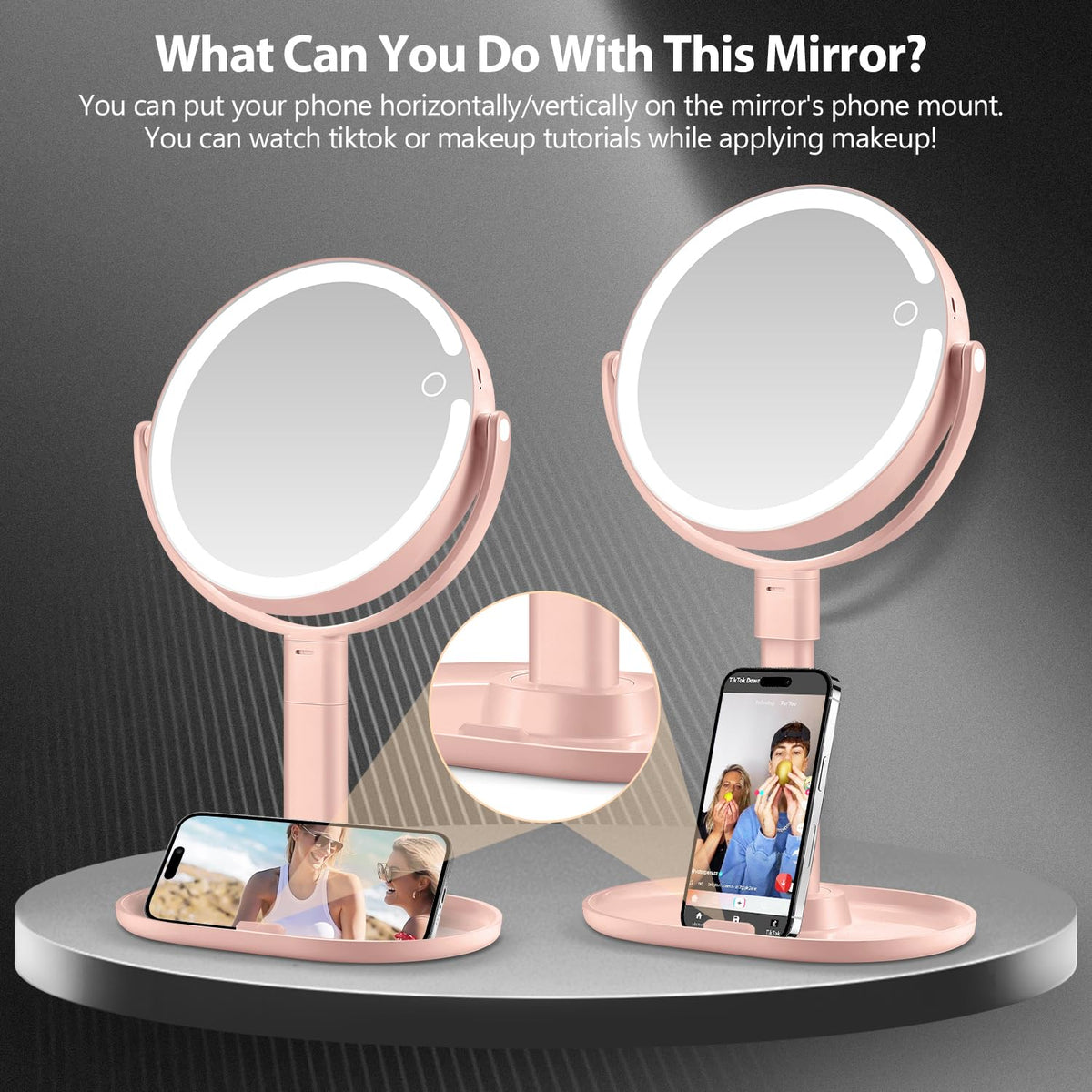 MIYADIVA Makeup Mirror with 80 LED lights