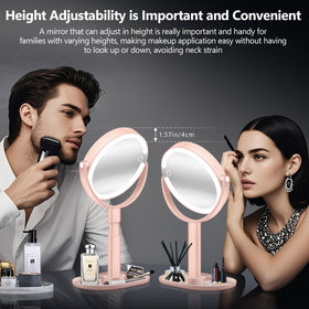 MIYADIVA Makeup Mirror with adjustable brightness settings