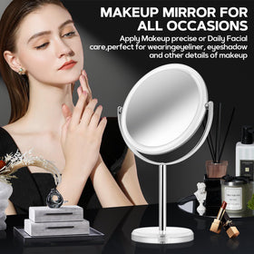 MIYADIVA Makeup Mirror with stand displayed on a desk