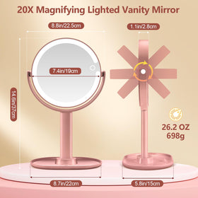 MIYADIVA Makeup Mirror with three colour light options