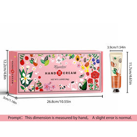 MIYUELENI Hand Creams with floral background