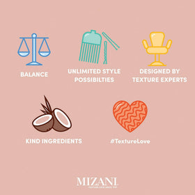 Mizani Strength Fusion Shampoo with soft hair after use