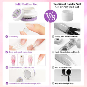 MIZHSE 3D Gel Nail Art Sculpting Gel finished nail art