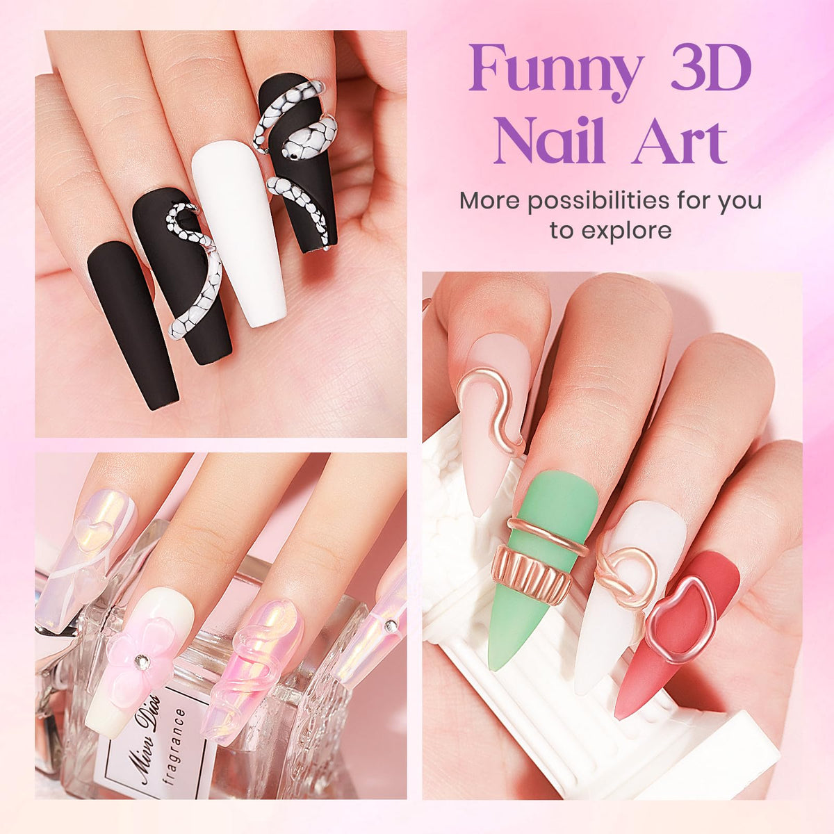 MIZHSE 3D Gel Nail Art Sculpting Gel packaging