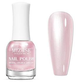 MIZHSE Pearlescent Pink Nail Polish 15ml front view