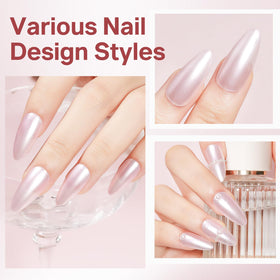 MIZHSE Pearlescent Pink Nail Polish packaging