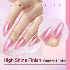 MIZHSE Pearlescent Rose Pink Nail Polish packaging
