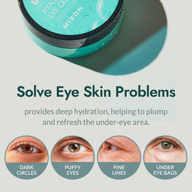 MIZON eye gel patches displayed with seaweed extract